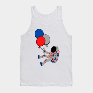 Astronaut With Balloons Tank Top